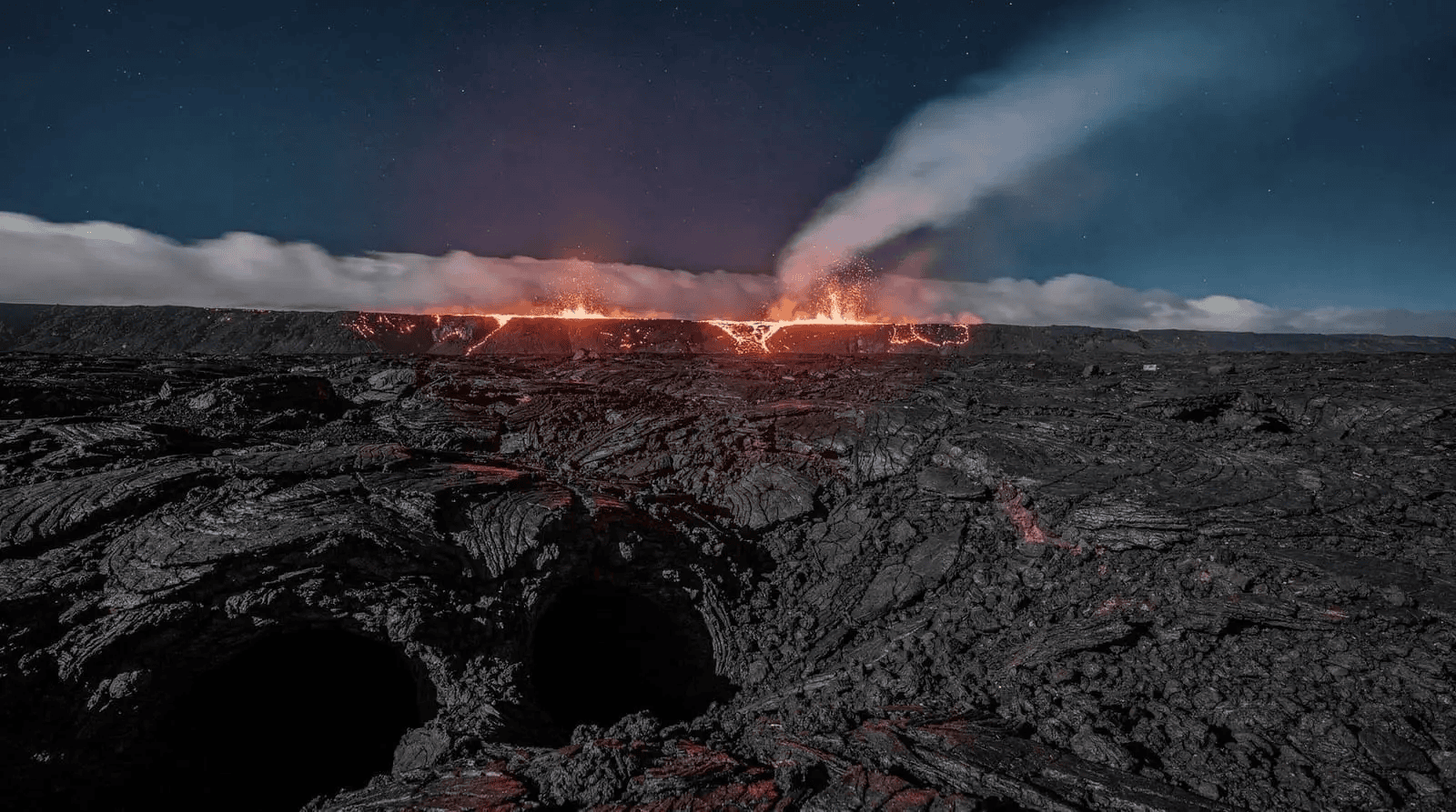 Volcanic eruption area on Iceland’s Reykjanes Peninsula, featured on a guided tour from Reykjavík