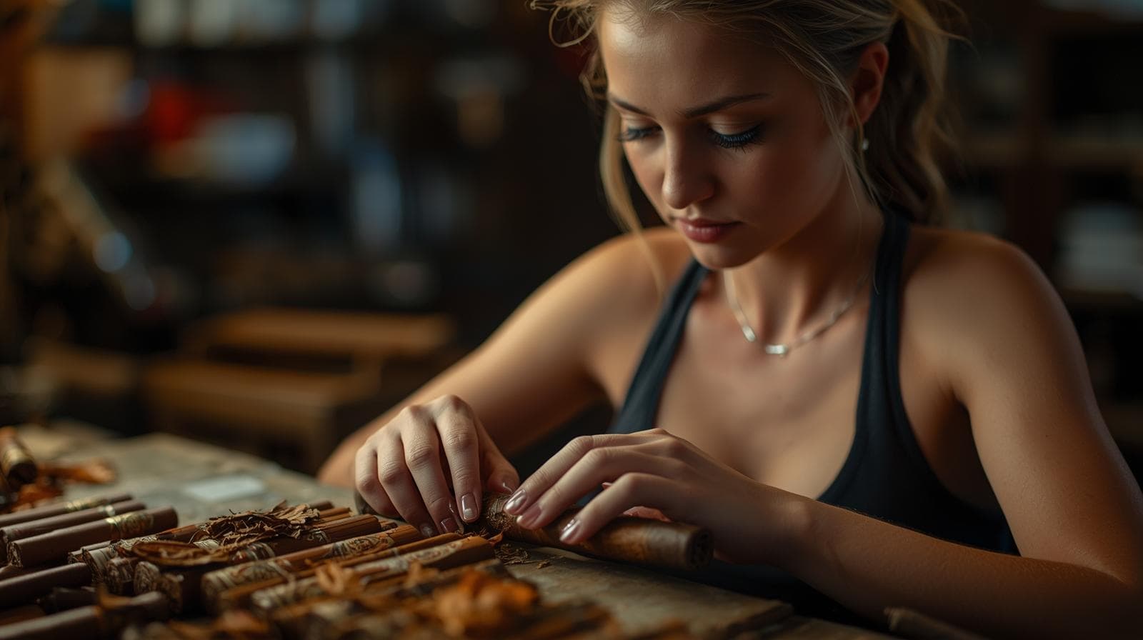 hand-rolled cuban cigars