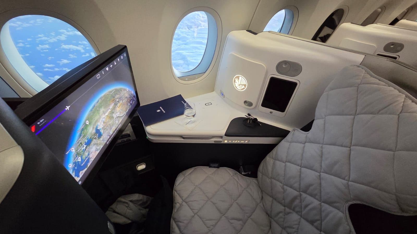 Air France Business Class Sitz A350-900 - Review
