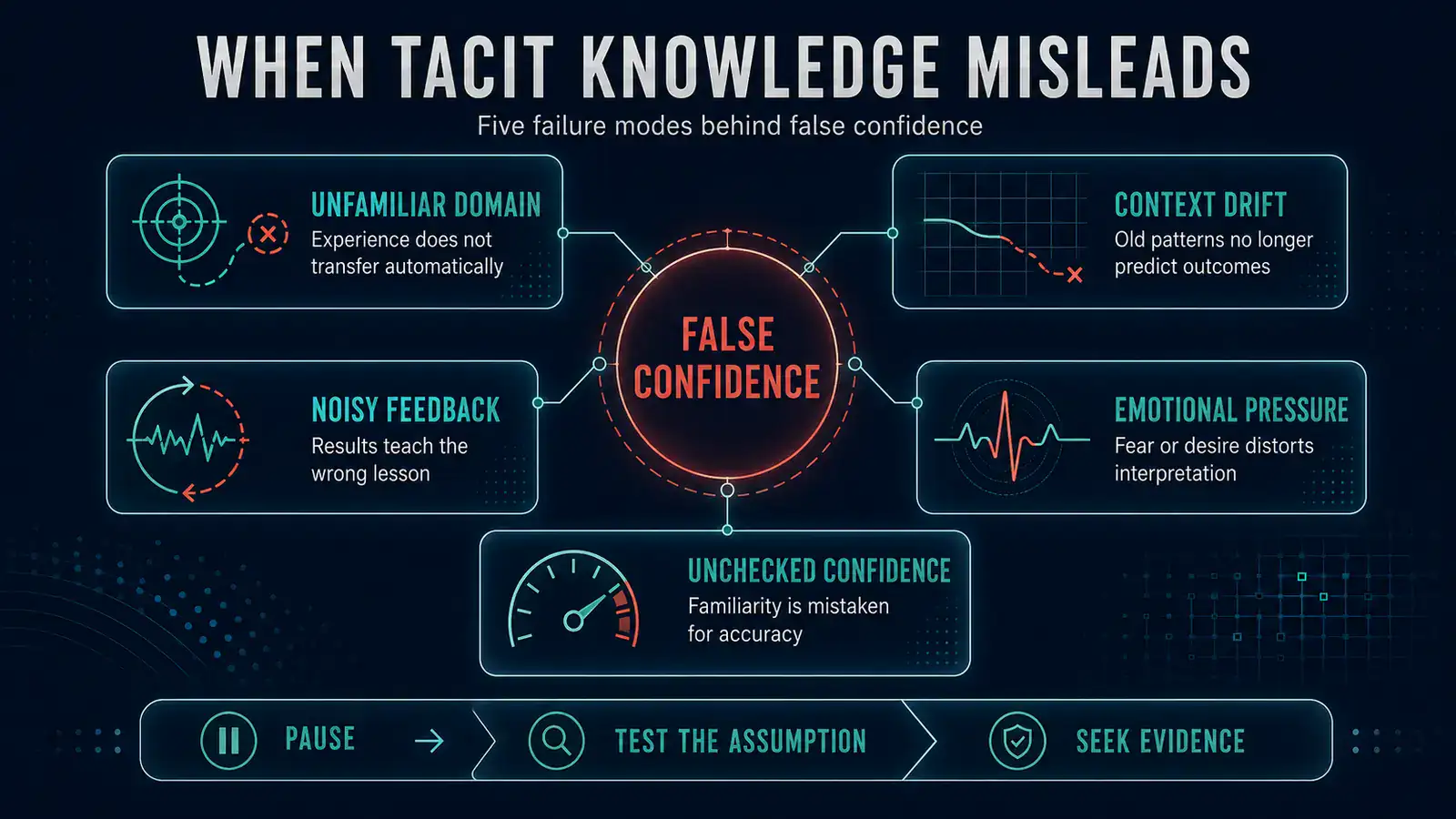 Five failure modes that can make tacit knowledge misleading