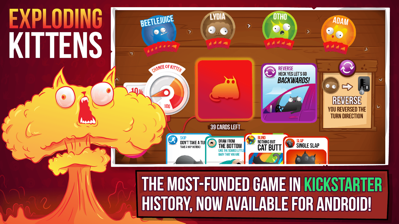 image de Le super jeu de cartes Exploding Kittens enfin disponible sur Android 2