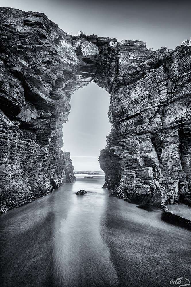 playa de las catedrales fotografía