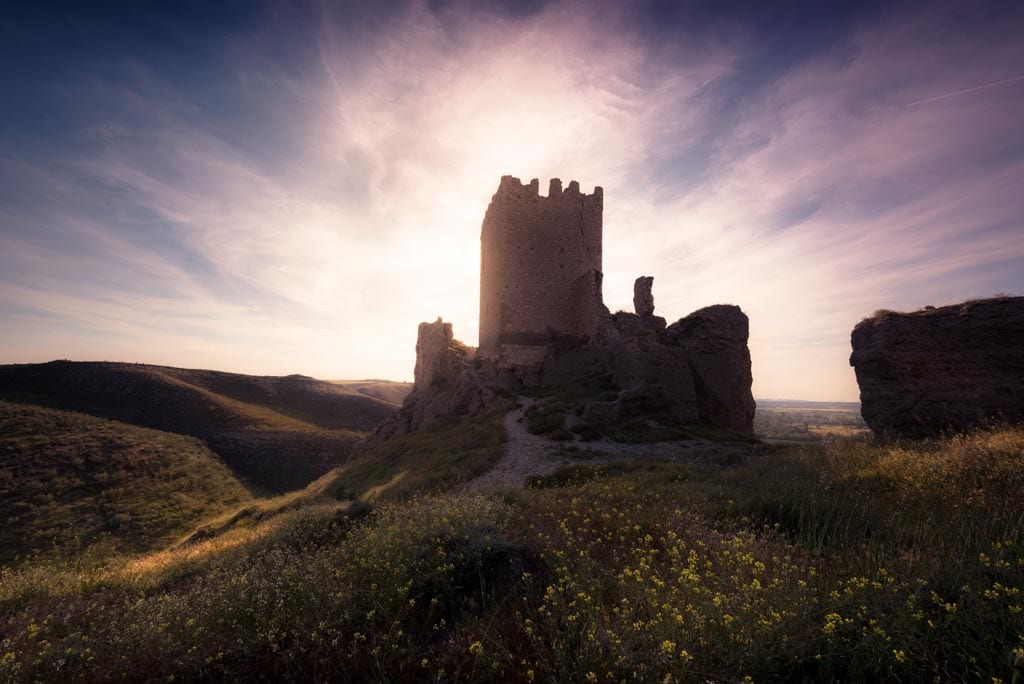 Castillo oreja procesado en Lightroom