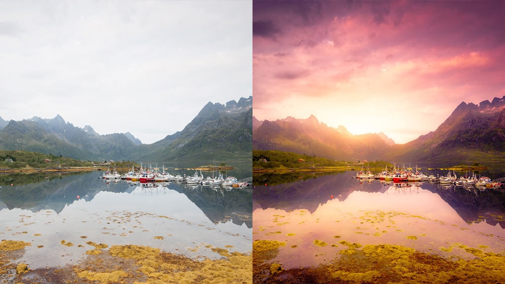 Como procesar las fotografías de atardecer