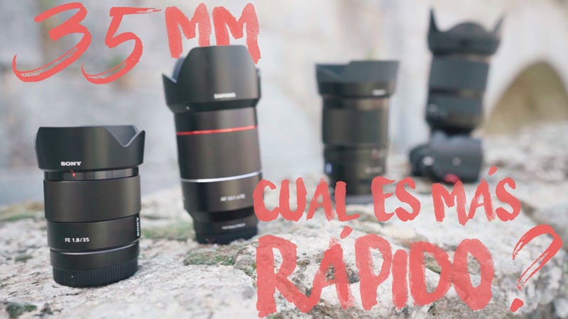 🚴‍♂️🤳¿Que AF es más RÁPIDO?: Sony 35 1.8 VS Samyang 35 1.4 VS Sony Zeiss 35 1.4 VS Sigma 35 1.2