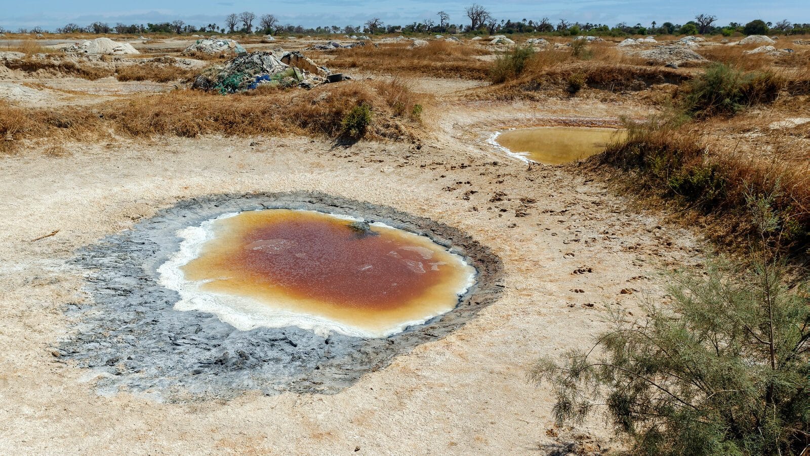 Puits de sel de Palmarin, Sine-Saloum, Sénégal