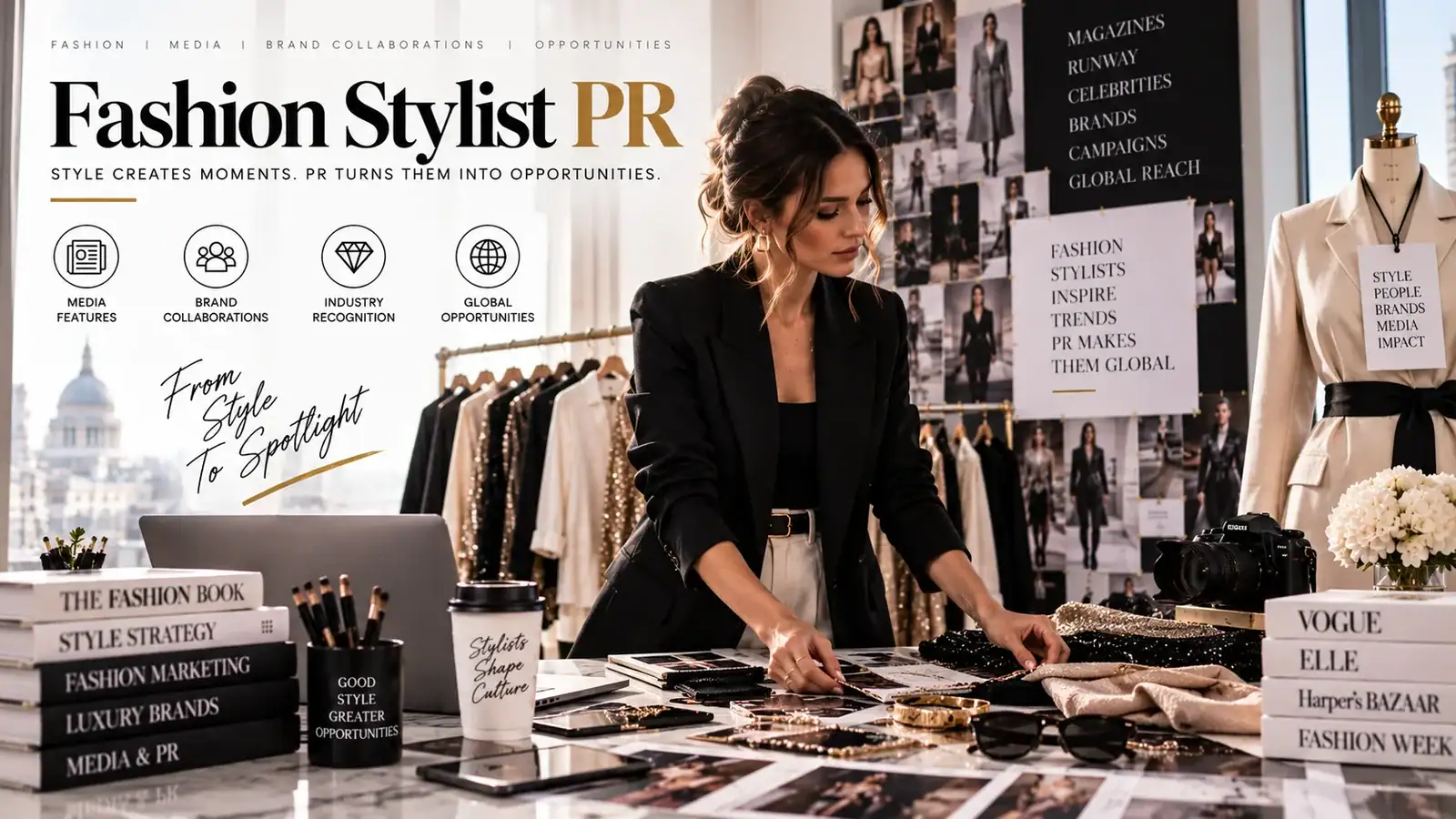 London Fashion Week PR: Guaranteed Press Coverage 4 An editorial moodboard: the story London Fashion Week PR turns into lasting press coverage