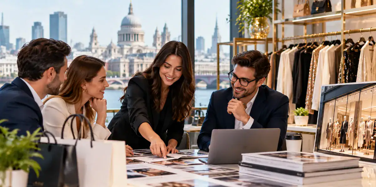 A London fashion brand planning its media strategy before London Fashion Week