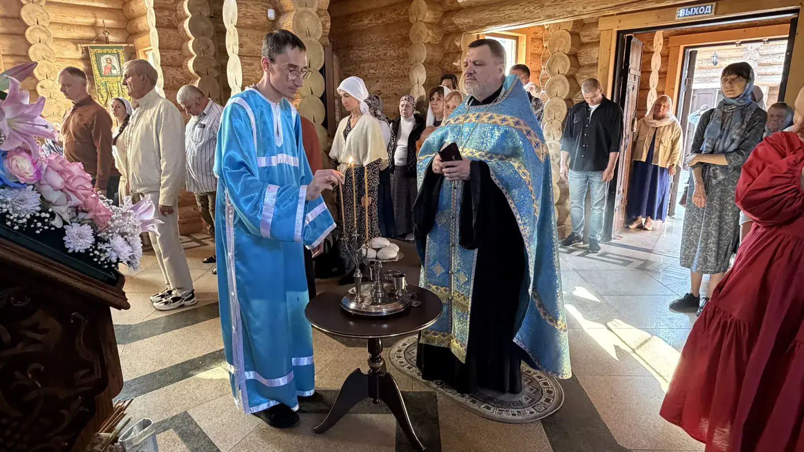Молебен в храме Вознесения Господня
