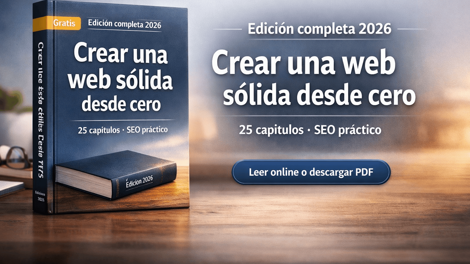 Ebook gratuito para crear una web desde cero: edición completa 2026 (lectura online o descarga PDF)