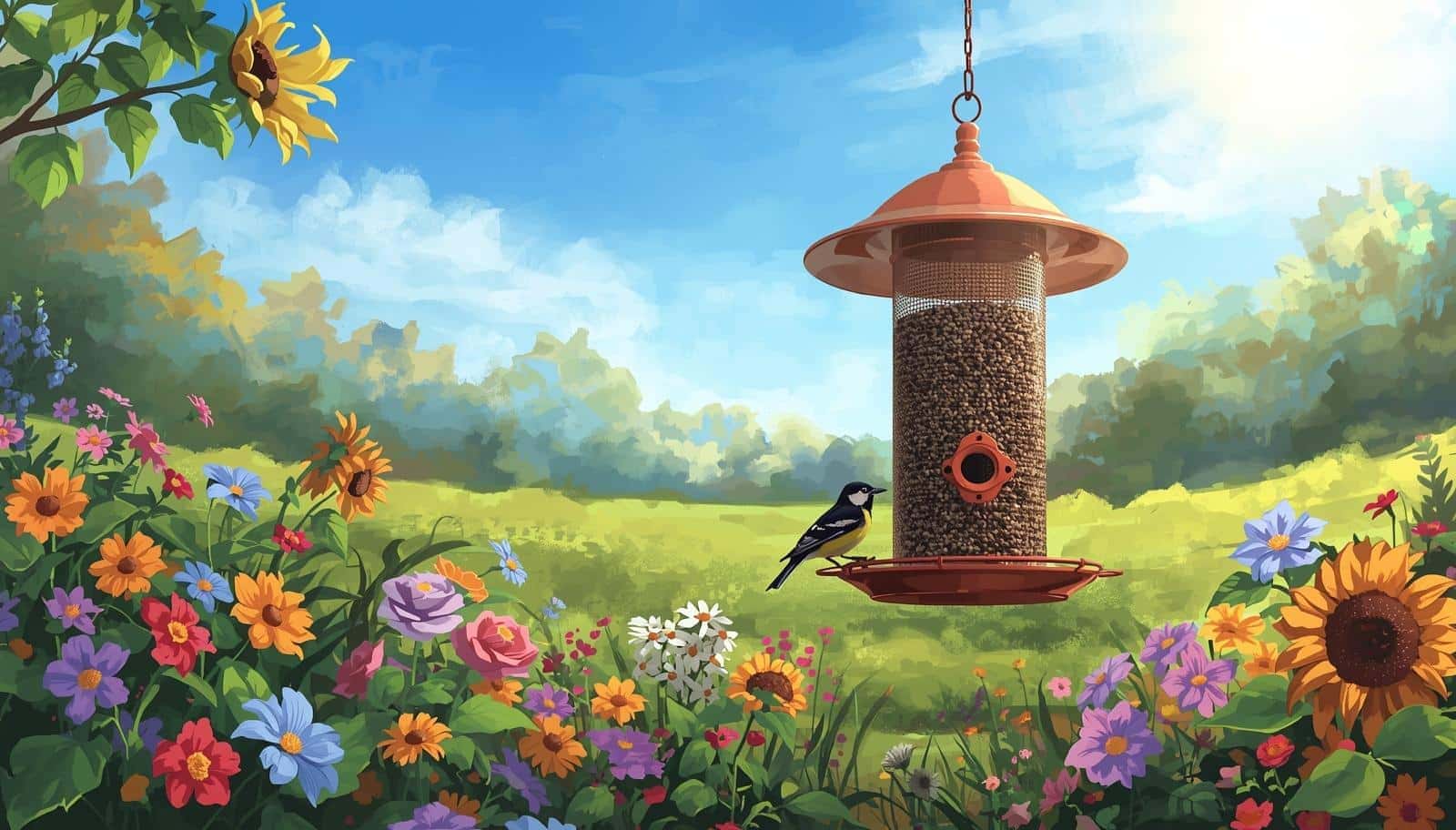 Sunflower Seed Bird Feeder