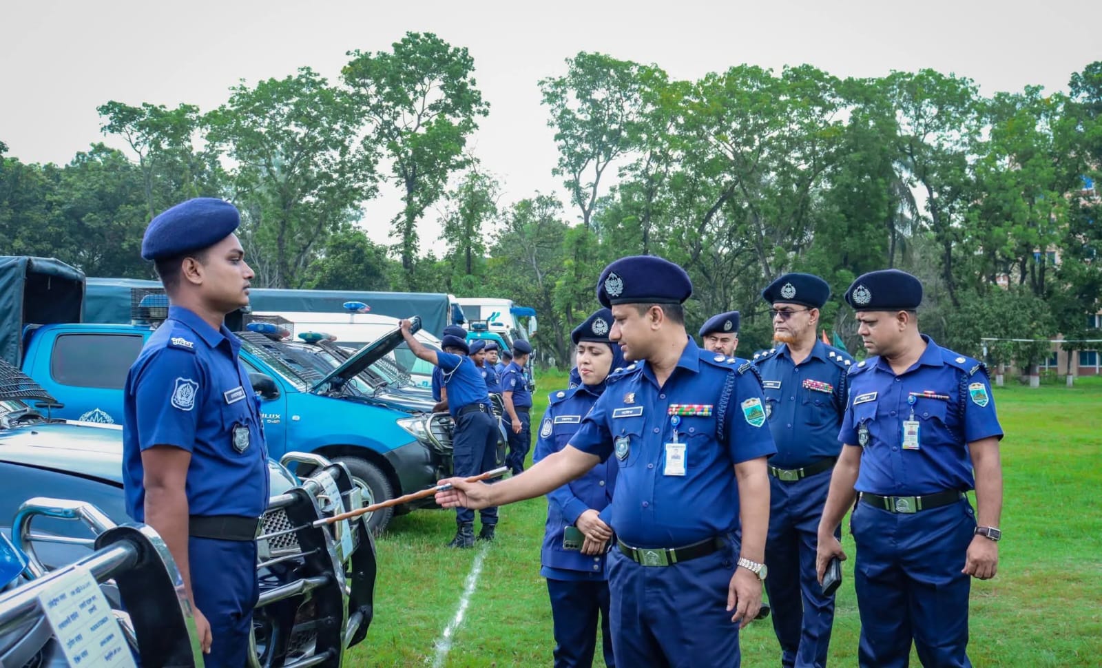 রাজশাহী জেলা  পুলিশ সুপার মোহাম্মদ নাঈমুল হাছান এর সভাপতিত্বে মাস্টার প্যারেড,কল্যাণসভা ও অপরাধ পর্যালোচনা সভা অনুষ্ঠিত