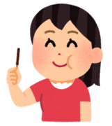 ポッキーを食べる人