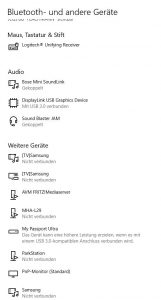 So viele Bluetooth-Geräte in der Nähe....