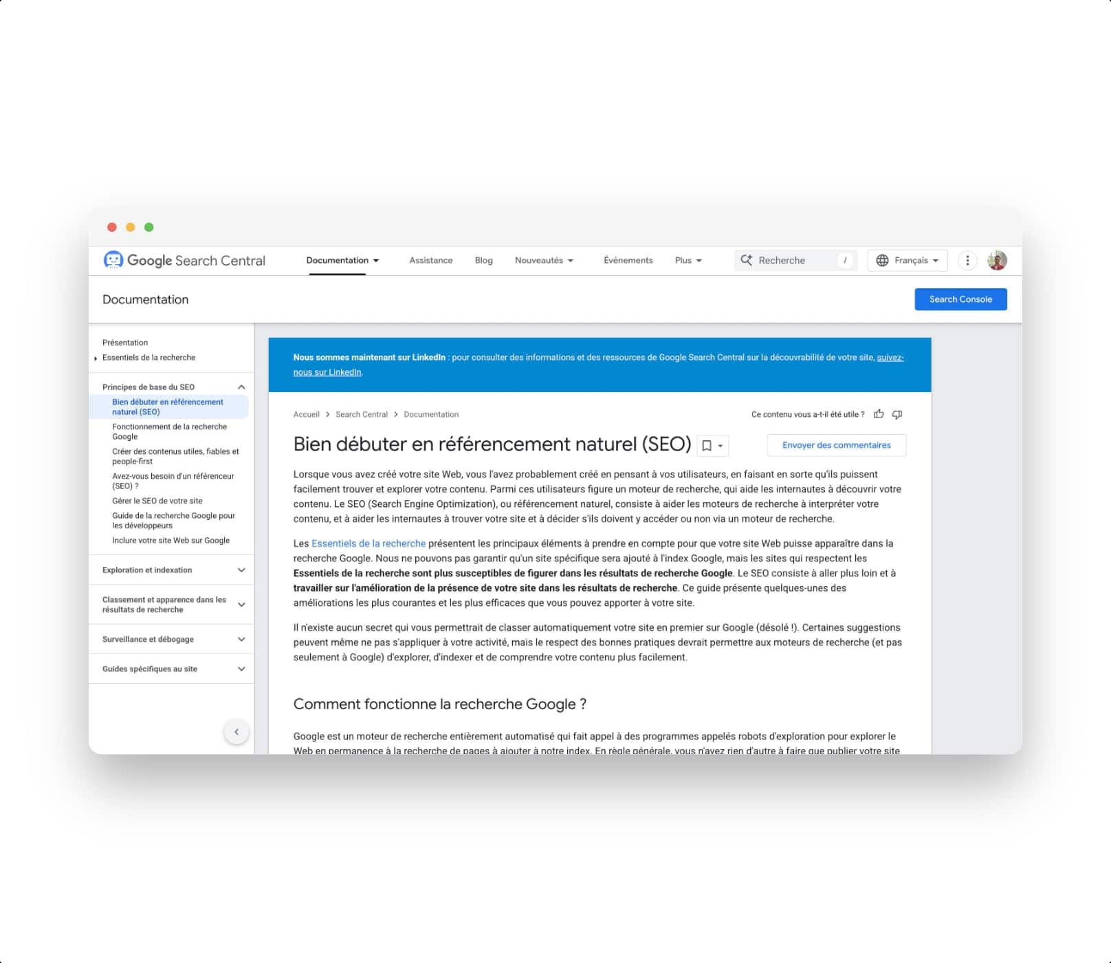 6. Le guide officiel de Google