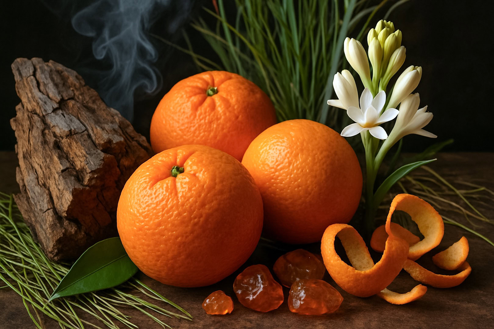 Bitter orange enriches perfumery with its versatile character, bridging citrus-fresh, floral, woody-green, and oriental-spicy accords. From zesty peel oils to petitgrain and neroli, it adds vibrancy, depth, and balance across fragrance compositions.