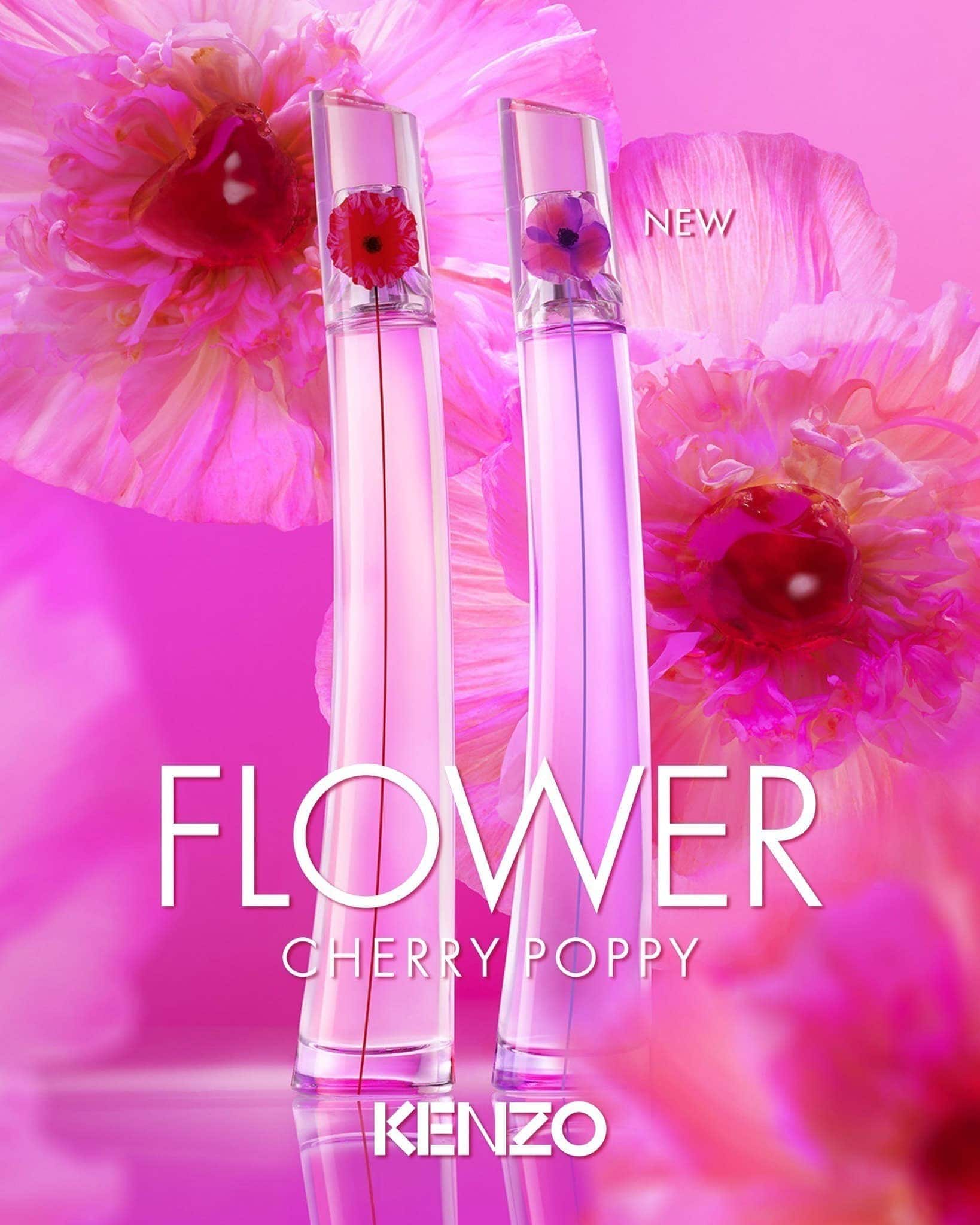 kenzo introduces flower cherry poppy, the newest fragrance in the celebrated flower by kenzo collection 002