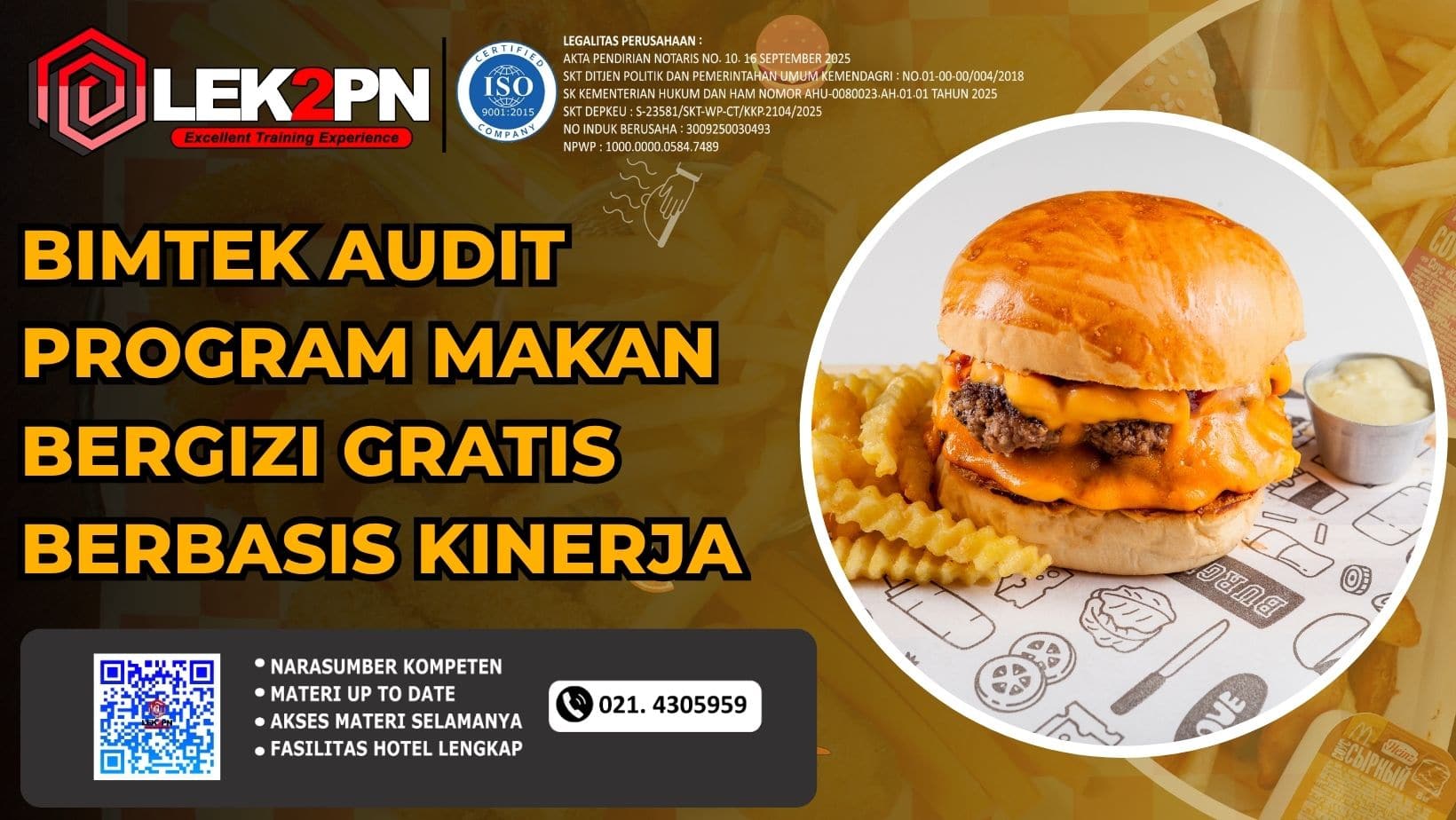 BIMTEK AUDIT PROGRAM MAKAN BERGIZI GRATIS BERBASIS KINERJA