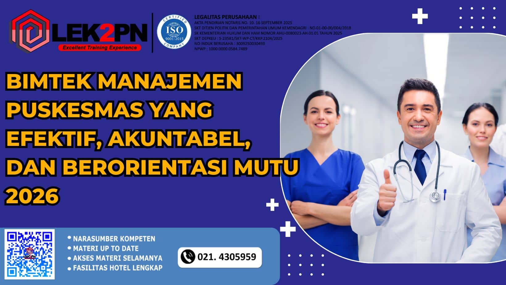BIMTEK AKREDITASI RUMAH SAKIT STANDAR NASIONAL (SNARS)