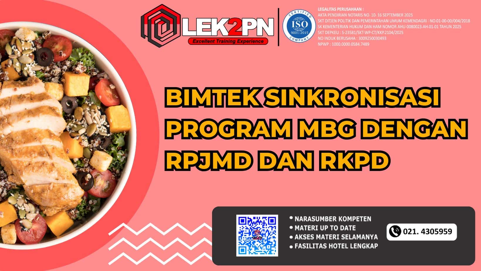 BIMTEK SINKRONISASI PROGRAM MBG DENGAN RPJMD DAN RKPD