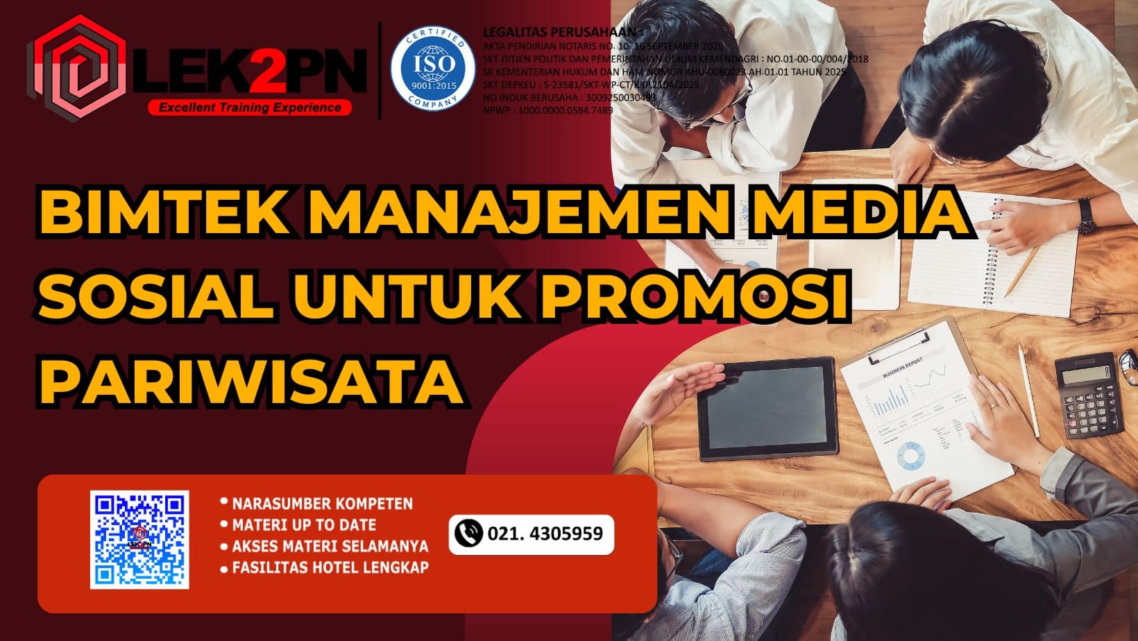 Bimtek Manajemen Media Sosial untuk Promosi Pariwisata