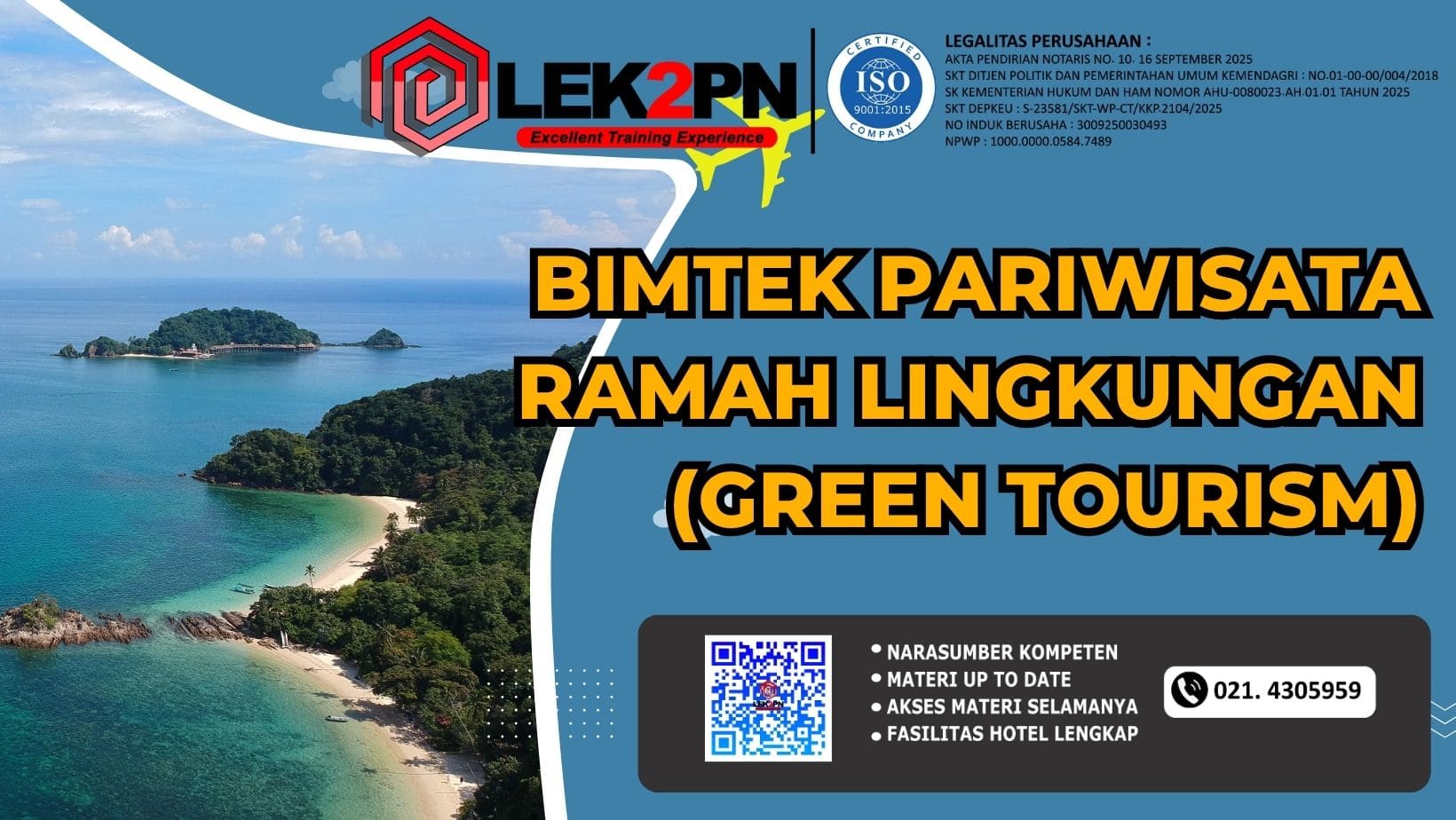 Bimtek Pariwisata Ramah Lingkungan (Green Tourism)