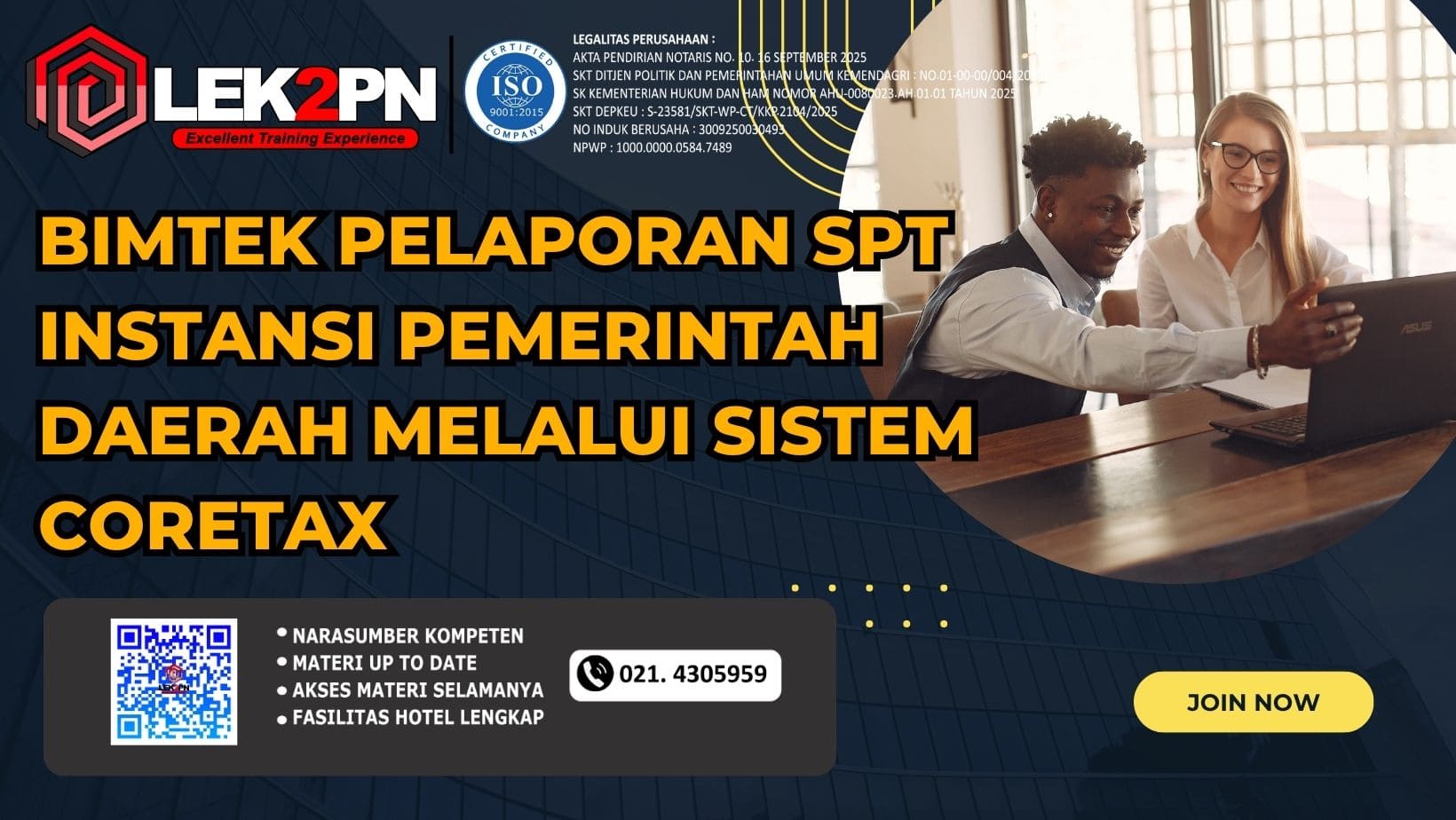 Bimtek Pelaporan SPT Instansi Pemerintah Daerah melalui Sistem Coretax