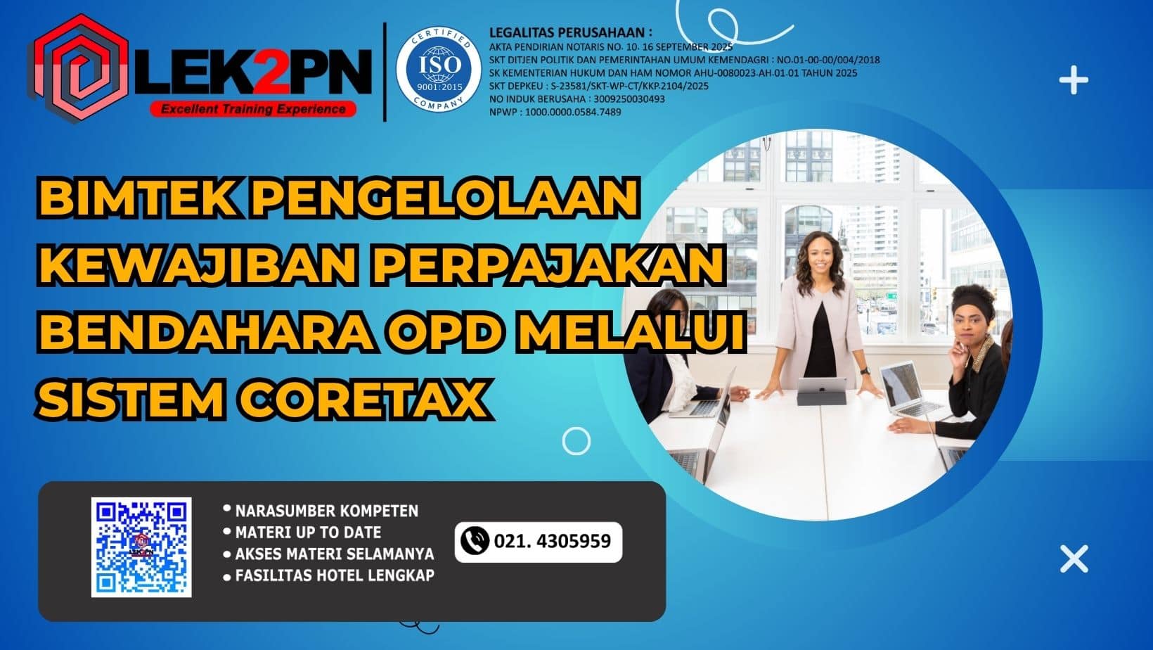 Bimtek Pengelolaan Kewajiban Perpajakan Bendahara OPD melalui Sistem Coretax