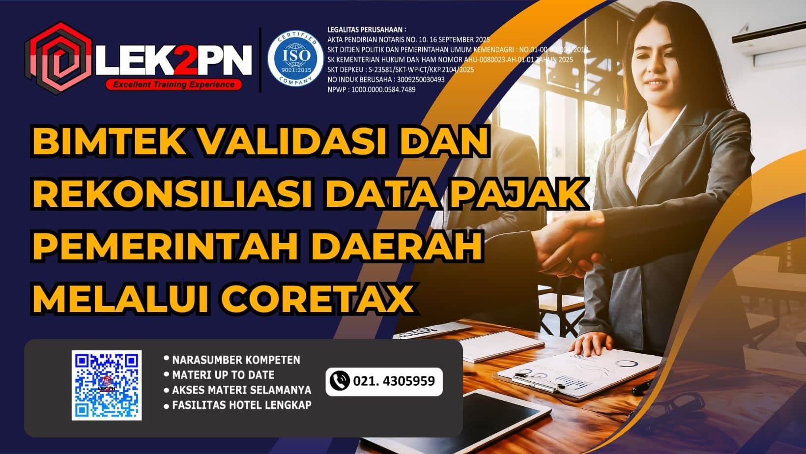 Bimtek Validasi dan Rekonsiliasi Data Pajak Pemerintah Daerah melalui Coretax