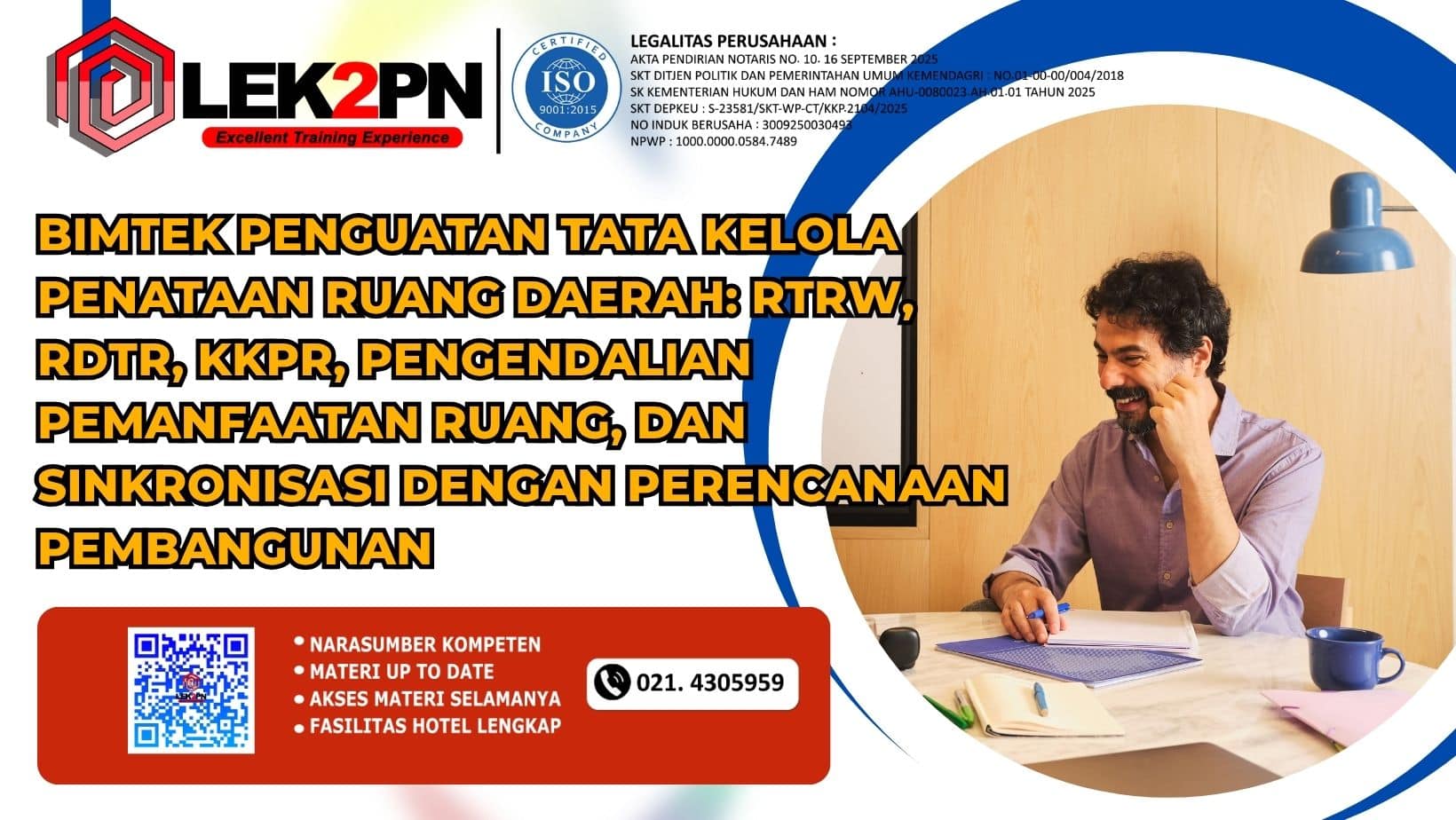 Bimtek Penguatan Tata Kelola Penataan Ruang Daerah RTRW, RDTR, KKPR, Pengendalian Pemanfaatan Ruang, dan Sinkronisasi dengan Perencanaan Pembangunan