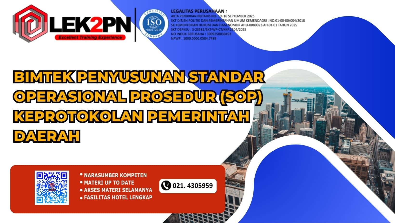 Bimtek Penyusunan Standar Operasional Prosedur (SOP) Keprotokolan Pemerintah Daerah