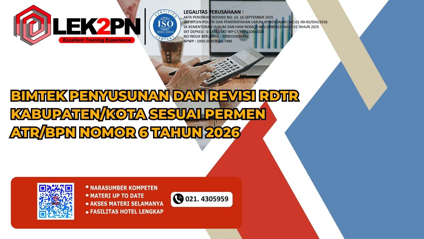 Bimtek Penyusunan dan Revisi RDTR KabupatenKota Sesuai Permen ATRBPN Nomor 6 Tahun 2026