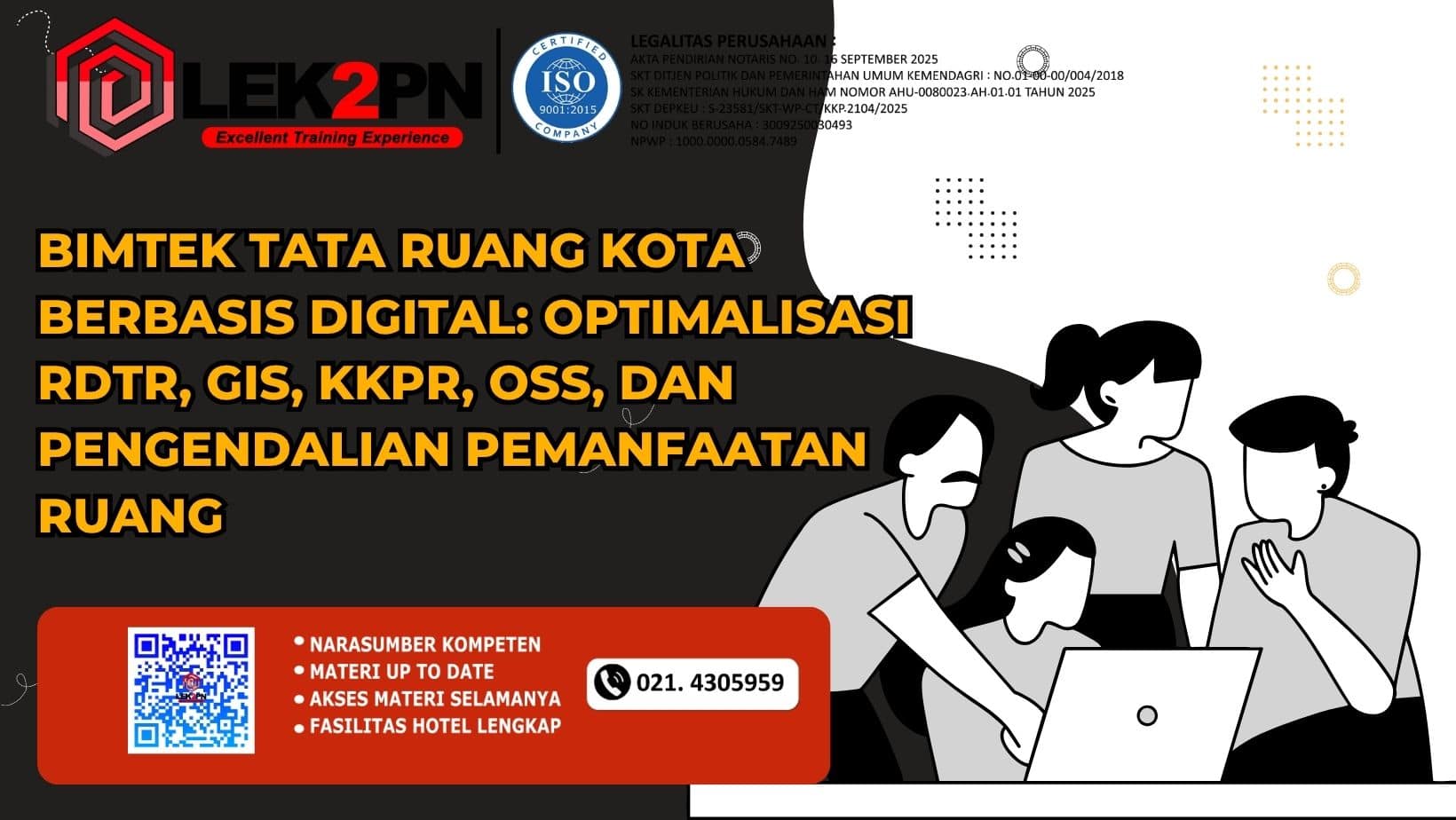 Bimtek Tata Ruang Kota Berbasis Digital Optimalisasi RDTR, GIS, KKPR, OSS, dan Pengendalian Pemanfaatan Ruang