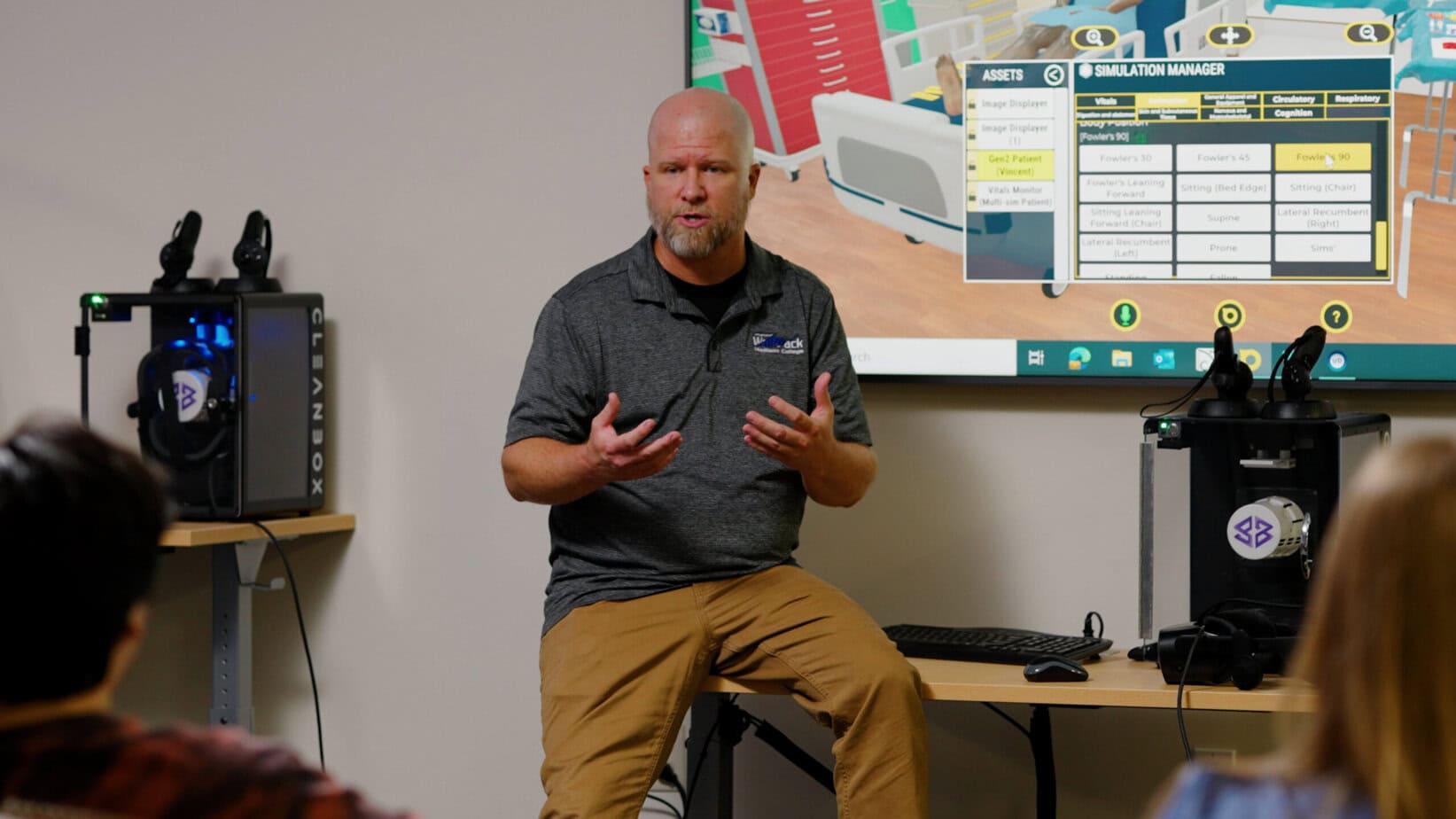 Debriefing in VR simulation