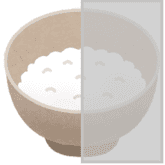 茶碗半分のご飯