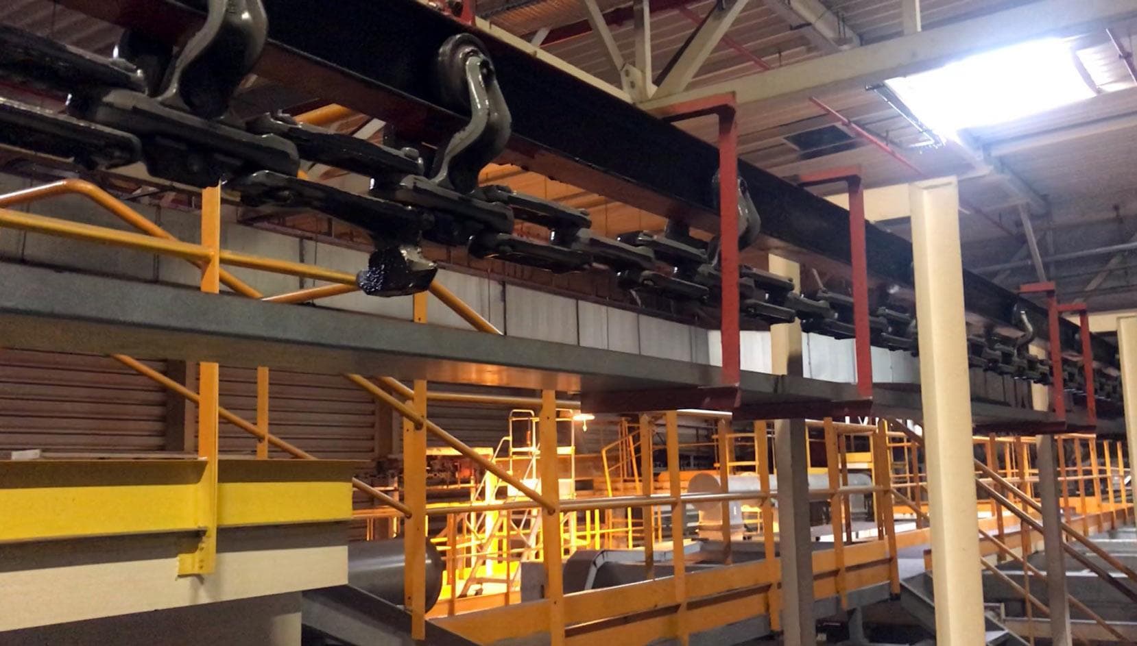 JERVIS B WEBB POWER FREE CADENAS TRANSPORTE AUTOMATIZADO INDUSTRIAL