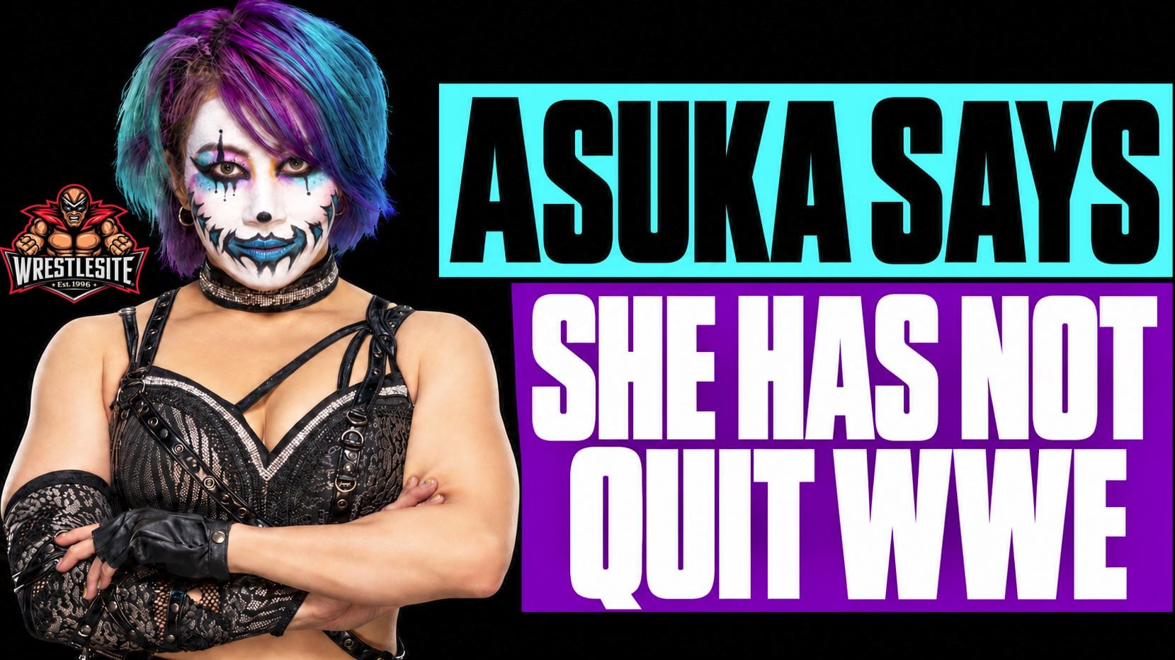 Asuka embraces IYO SKY inside a WWE ring following their emotional match and post-match interaction