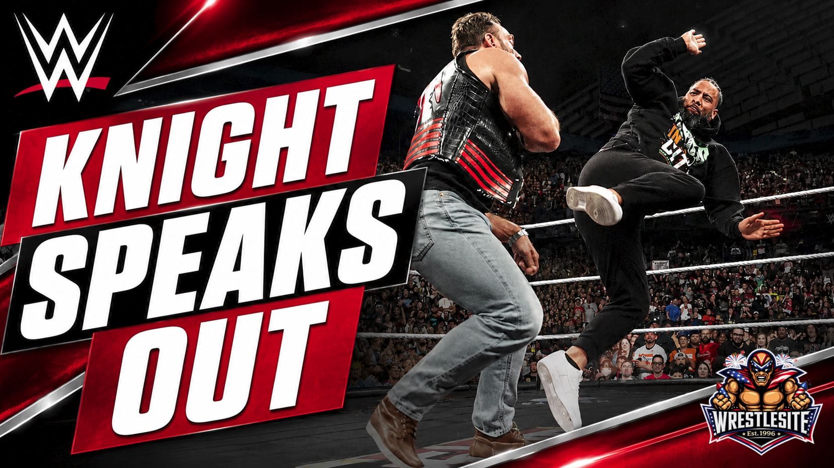LA Knight confronts Seth Rollins on WWE Raw before Jimmy Uso attacks during SummerSlam tension