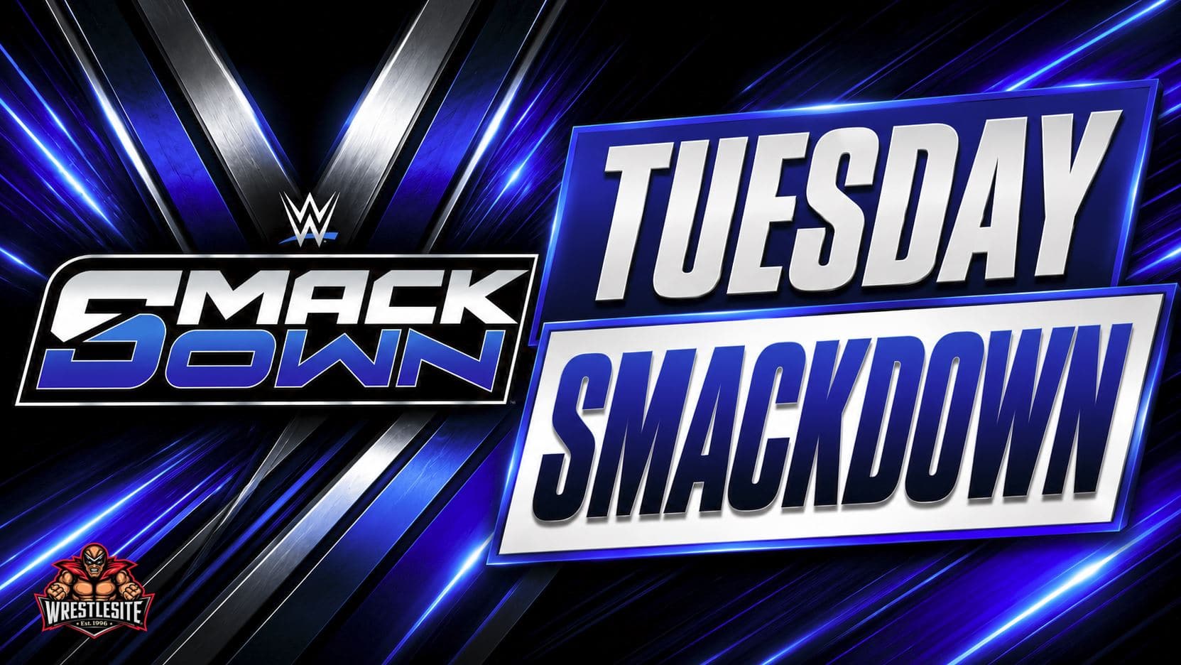 WWE SmackDown branding displayed over London’s O2 Arena ahead of special Tuesday taping