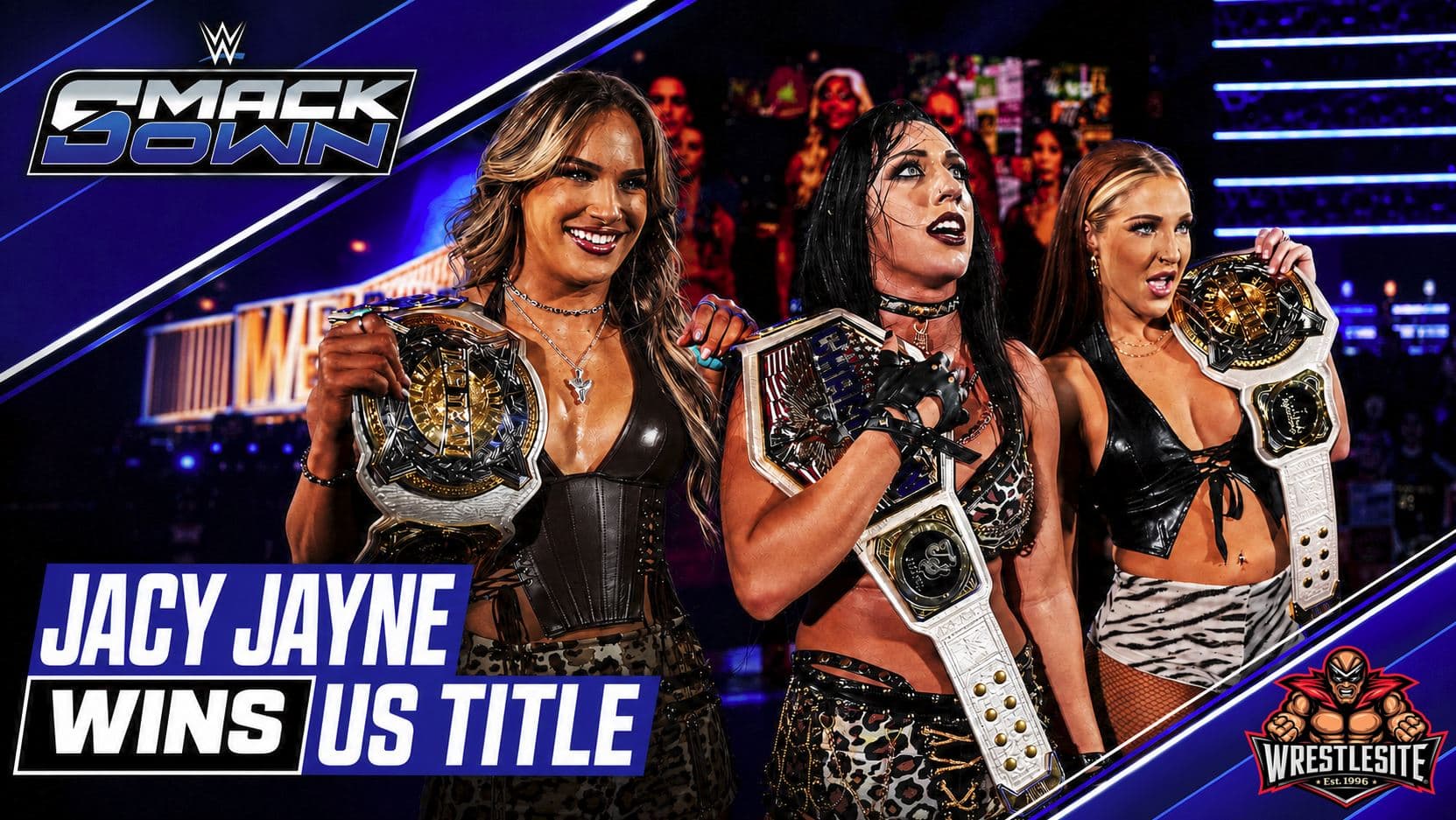 Jacy Jayne defeats Tiffany Stratton to win Women’s United States Championship during WWE SmackDown title match