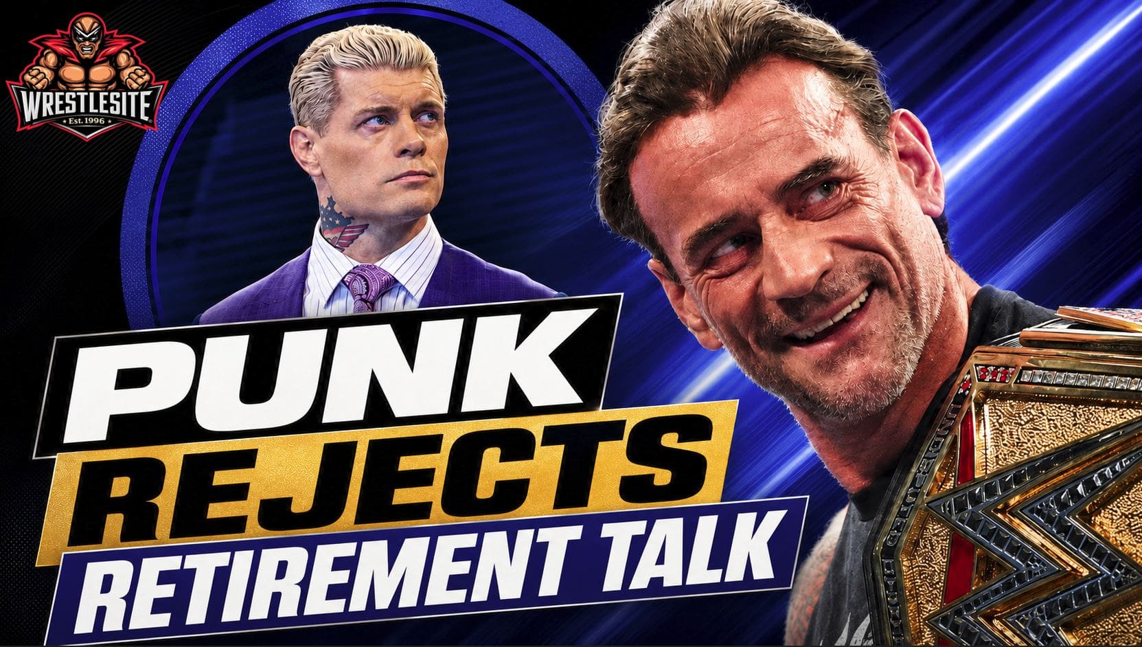 CM Punk prepares to defend WWE championship against Cody Rhodes while rejecting retirement speculation before SummerSlam
