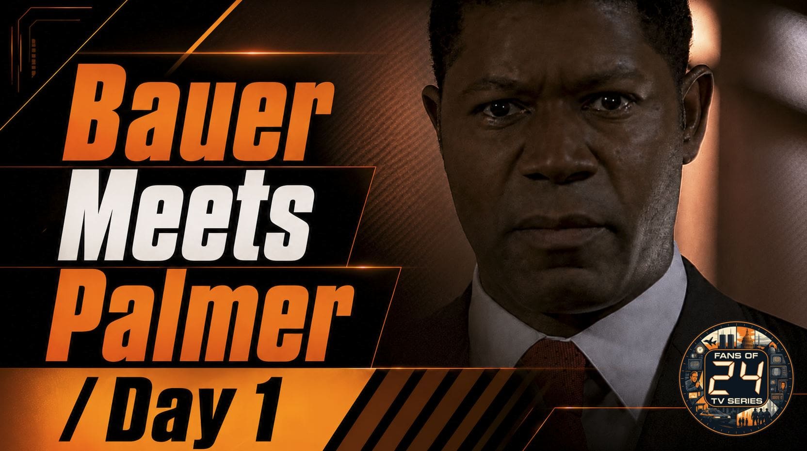 Jack Bauer and Senator David Palmer face off at CTU during their first meeting in 24 Season 1