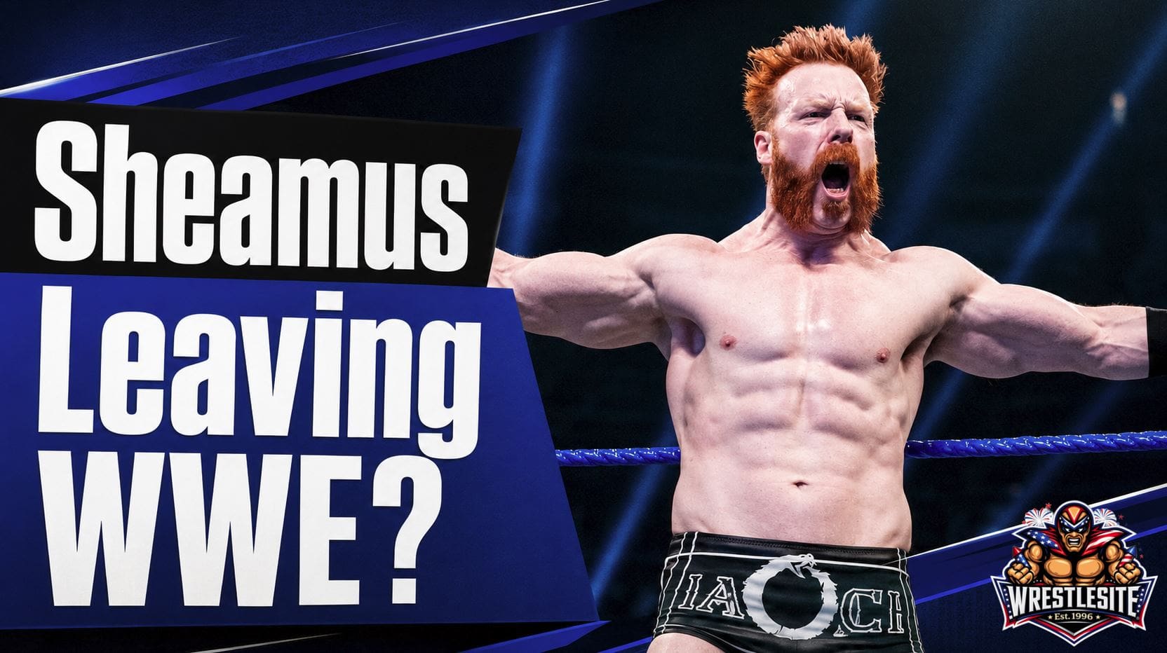 Sheamus stands in a WWE ring amid reports that he has rejected a contract extension and may leave