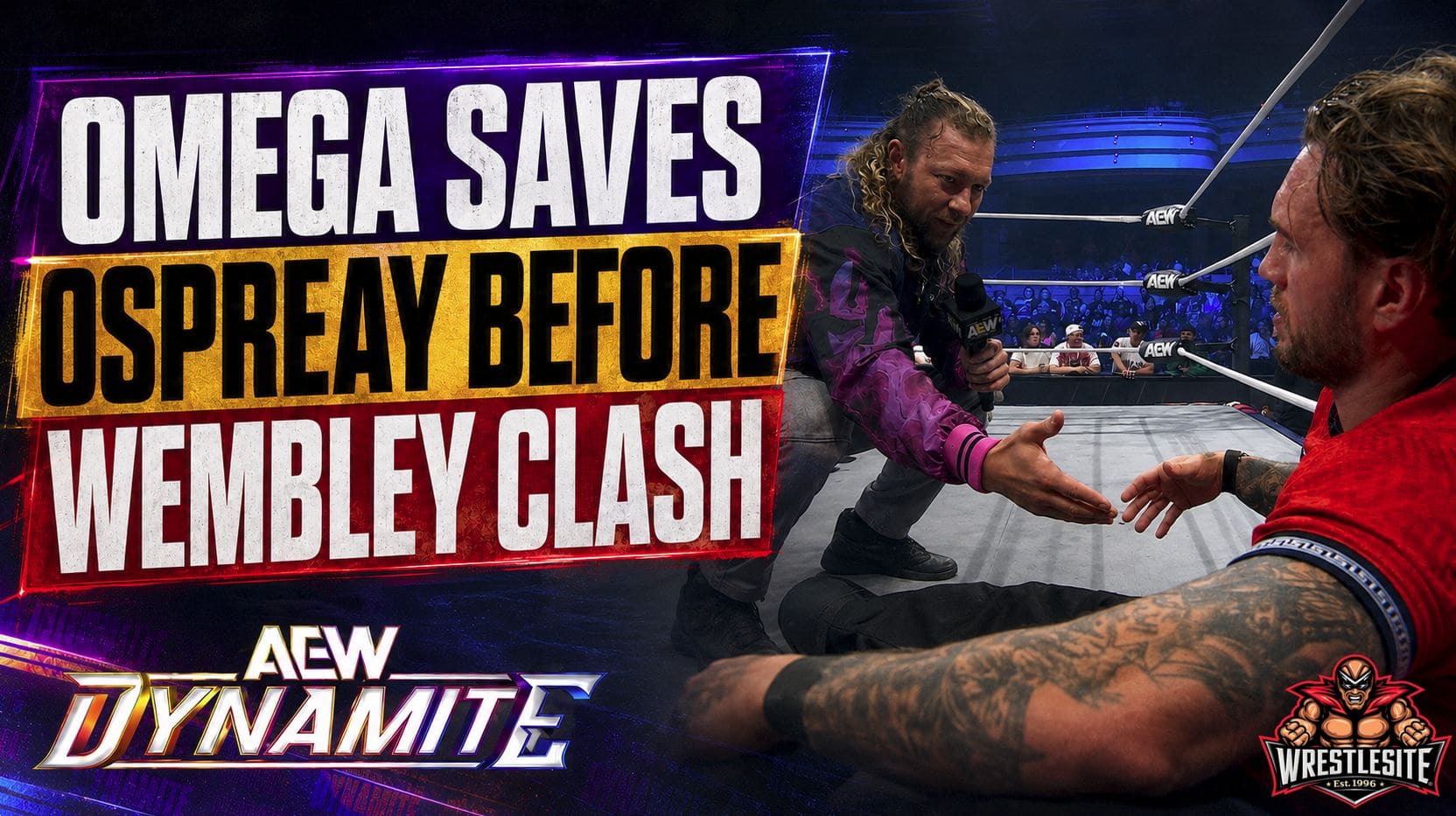 Kenny Omega confronts Will Ospreay after making the save during the August 12 episode of AEW Dynamite