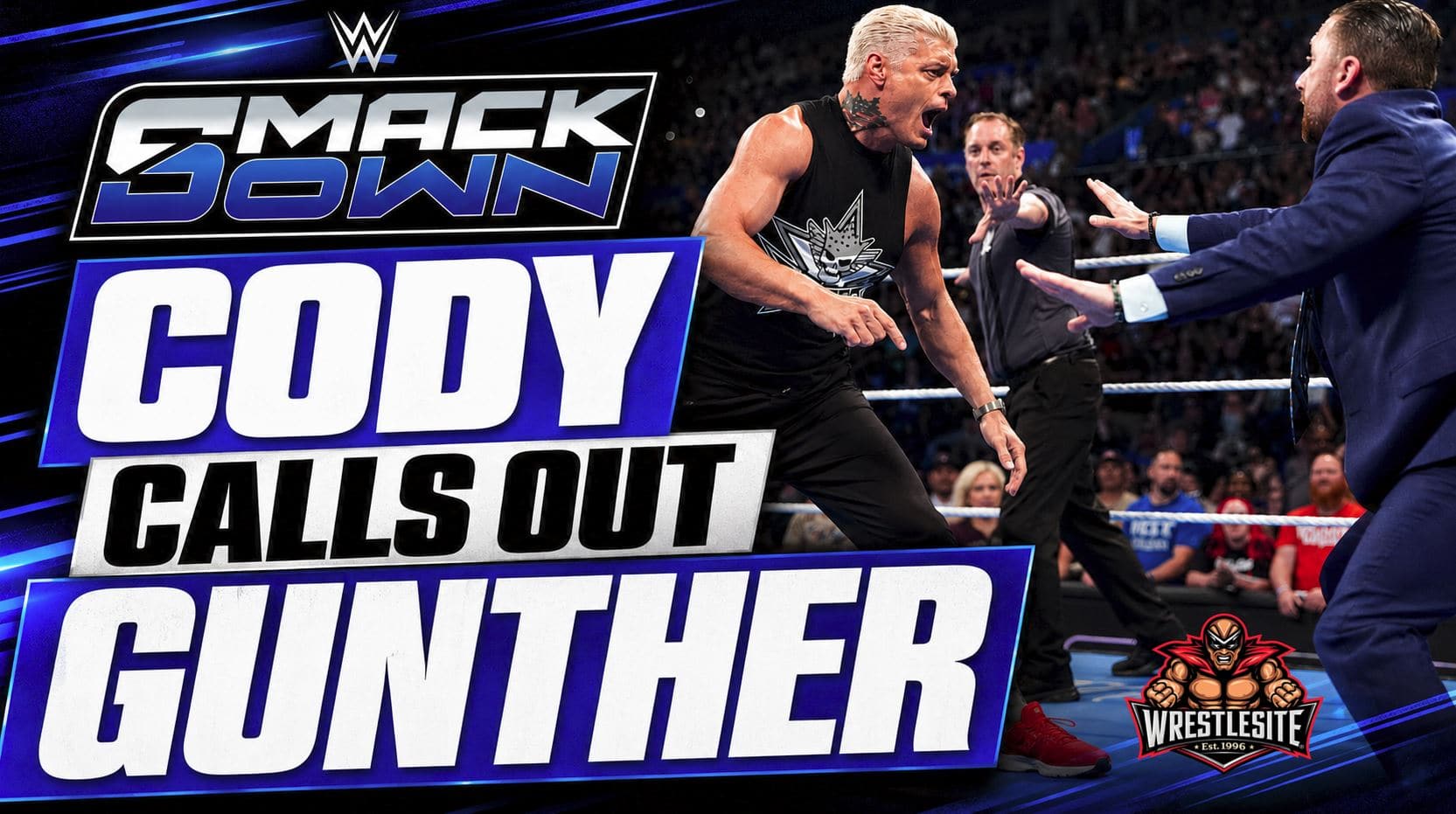 Cody Rhodes confronts GUNTHER after Nick Aldis is attacked during WWE SmackDown's chaotic closing moments