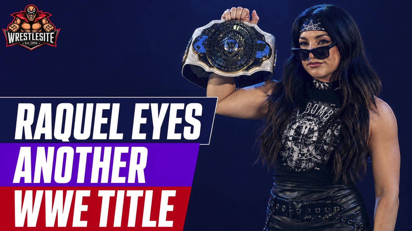 Raquel Rodriguez displays her Women’s Intercontinental Championship while discussing Liv Morgan and her WWE title ambitions