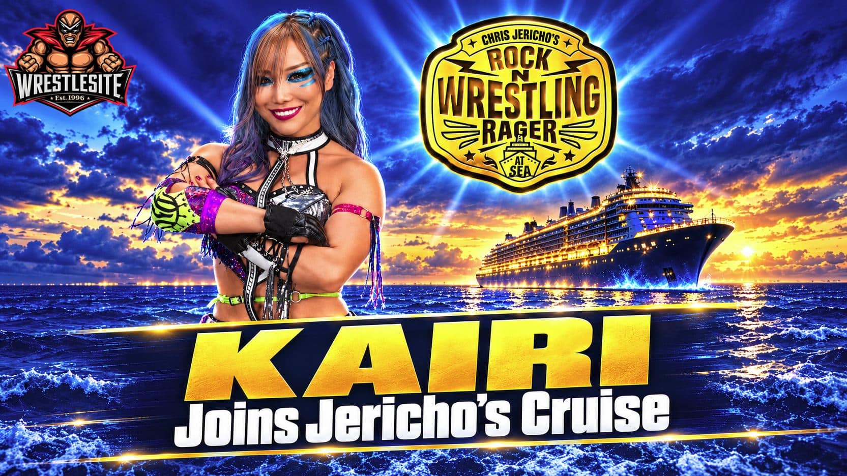 KAIRI joins Chris Jericho’s seventh wrestling cruise for fan meetings, photos, and other onboard festivities