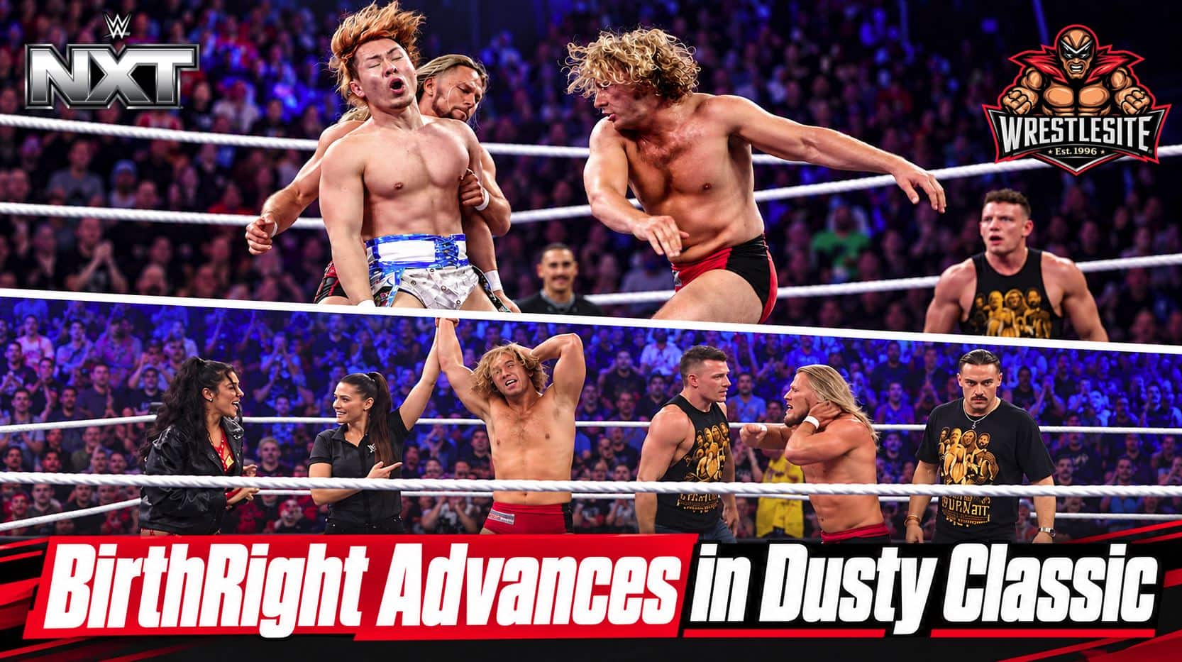 Lexis King and Charlie Dempsey defeat Tokyo Bad Boys to advance in WWE’s Dusty Classic
