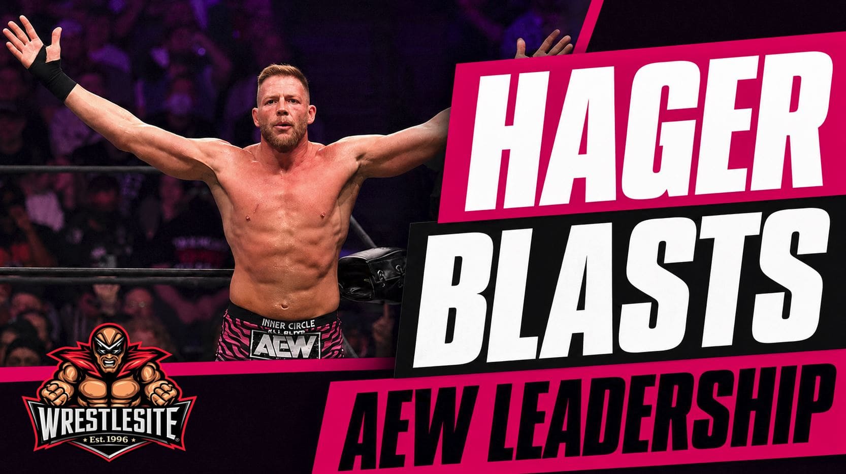 Jake Hager discusses AEW leadership and backstage planning problems during a revealing professional wrestling podcast interview
