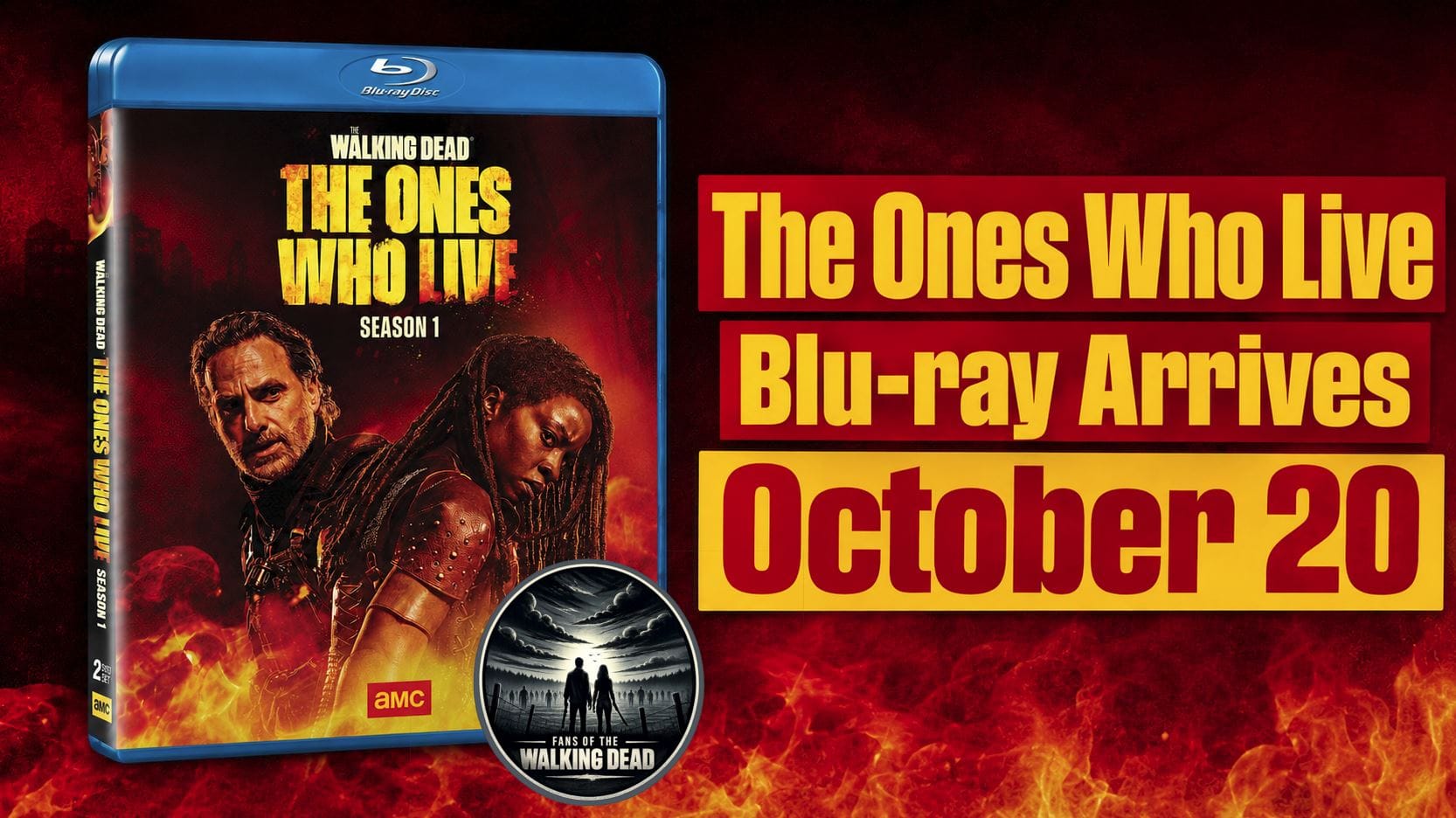 The Walking Dead Ones Who Live Blu-ray features Rick Grimes and Michonne on physical release
